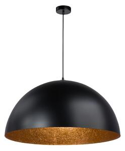 Lustră pe cablu SFERA 1xE27/60W/230V d. 50 cm negru/cupru