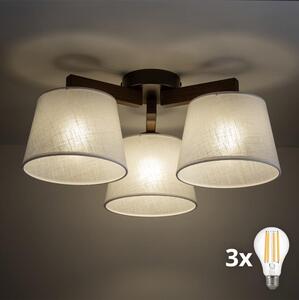 BRILAGI - lustră LED aplicată LATTE 3xE27/15W/230V pin/bej