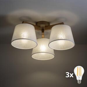 BRILAGI - LED lustră aplicată LATTE SABIA 3xE27/15W/230V pin/alb