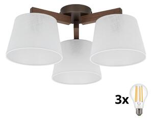BRILAGI - LED Lustră aplicată LATTE 3xE27/15W/230V pin/alb
