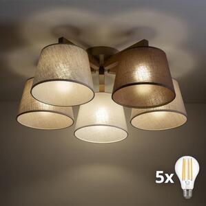 BRILAGI - Lustru aplicat LED LATTE SABIA 5xE27/15W/230V pin/mix