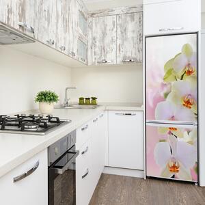 Autocolant frigider acasă alb orhidee