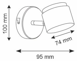Spot LED de perete KUBIK LED/4,2W/230V alb