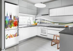 Autocolant frigider acasă culoare Gdańsk