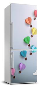 Autocolant frigider acasă baloane de inima