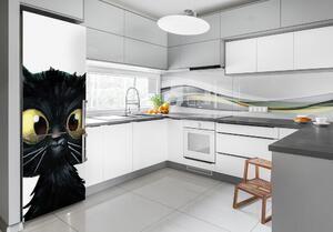 Foto Autocolant pentru piele al frigiderului pisică de perete