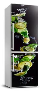 Foto Autocolant pentru piele al frigiderului Limes și lămâi
