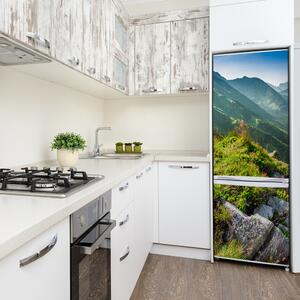 Autocolant frigider acasă munte de vară