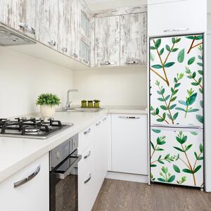 Autocolant frigider acasă crengi de eucalipt