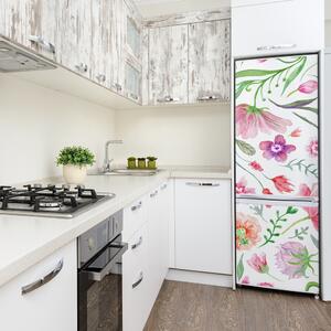 Autocolant frigider acasă flori de câmp