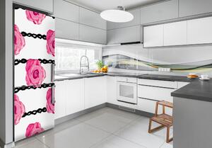 Autocolant frigider acasă Trandafiri