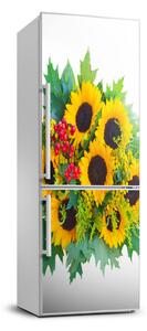Foto Autocolant pentru piele al frigiderului Floarea soarelui