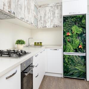 Autocolant pe frigider plante tropicale