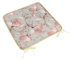 Bellatex Pernă de scaun Adéla Smooth Lilie somon,gri , 40 x 40 cm