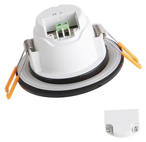 Set de 6 spoturi îngropate negre inclusiv LED reglabil în 3 trepte IP65 - Blanca