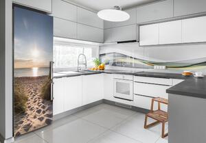 Autocolant frigider acasă dune de coastă