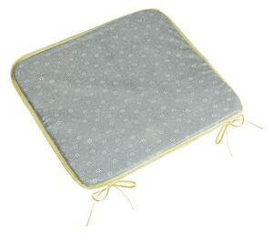 Bellatex Pernă de scaun Adéla netedă Sproutingflower gri , 40 x 40 cm