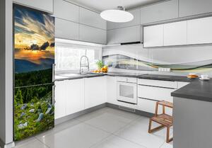 Autocolant frigider acasă panorama munților