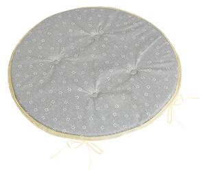 Bellatex Pernă de scaun Adéla rotundă netedăFloare răsărită gri 40 x 40 cm