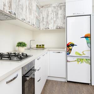 Autocolant frigider acasă păsări