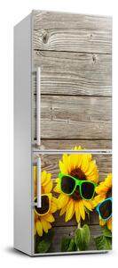 Foto Autocolant pentru piele al frigiderului Floarea soarelui