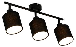 Plafoniera moderna neagra cu 3 lumini - Hetta