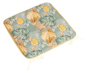 Bellatex Perna de scaun Adele Monstera, galbentrandafir , 40 x 40 cm