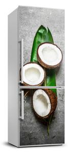 Autocolant pe frigider Pe frunze de nucă de cocos