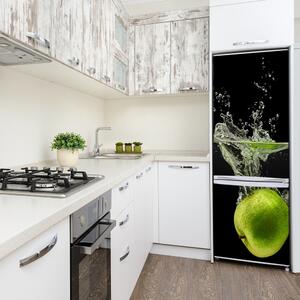 Autocolant frigider acasă mere verzi