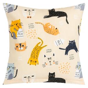 Bellatex Pernă Adela Cat galben , 40 x 40 cm