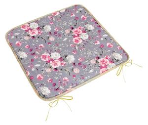 Bellatex Pernă de scaun Adéla netedă Flori roztrandafir , 40 x 40 cm