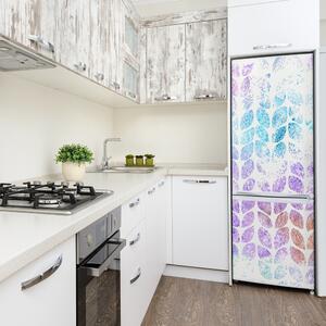 Foto Autocolant pentru piele al frigiderului frunze colorate