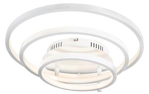 Plafoniera moderna alba incluzând LED și dimmer - Rondas