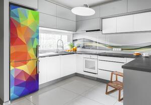 Autocolant pe frigider triunghiuri abstractizare