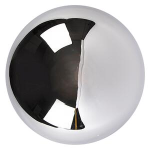 Plafoniera Art Deco neagră cu sticlă fumurie - Pallon