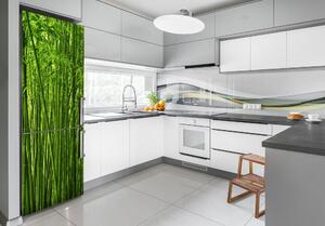 FotoFoto Autocolant pentru piele al frigiderului pădure de bambus