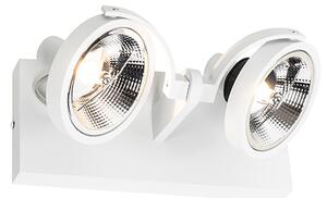 Spotlight modern alb cu 2 lumini - Master 111