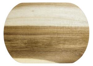 Tocator oval din lemn de salcam 28x20cm, Parma