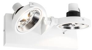Spotlight modern alb cu 2 lumini - Master 111