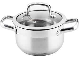 Oală din inox Lamart LTSS1810 PRESTIGE cu capac 18 x 10,5 cm