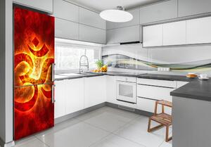 Autocolant frigider acasă Arderea semn om