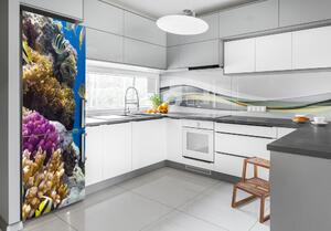 Autocolant pe frigider Coral Reef XL