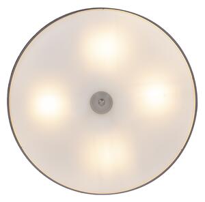Plafoniera rustica gri 50 cm - Drum