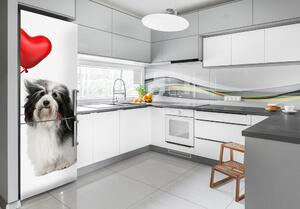 Autocolant pe frigider Câine balon XL