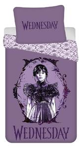 Jerry Fabrics Lenjerie de pat din bumbac WednesdayPurple, 140 x 200 cm, 70 x 90 cm