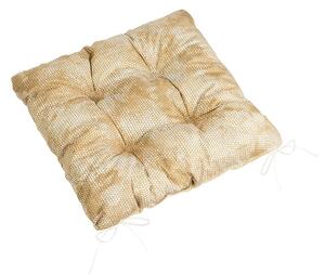 Bellatex Scaun Adéla matlasat piele de șarpe maro, 40 x 40 cm