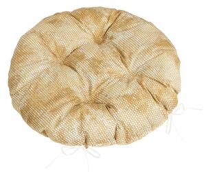 Bellatex Scaun Adéla matlasat rotund Snakeskinmaro 40 x 40 cm