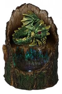 Statueta cu led dragon Arboreal Hatchling - verde 10cm