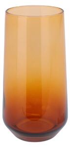 Pahar Sunrise din sticla portocalie 15 cm
