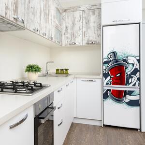 Autocolant frigider acasă graffiti